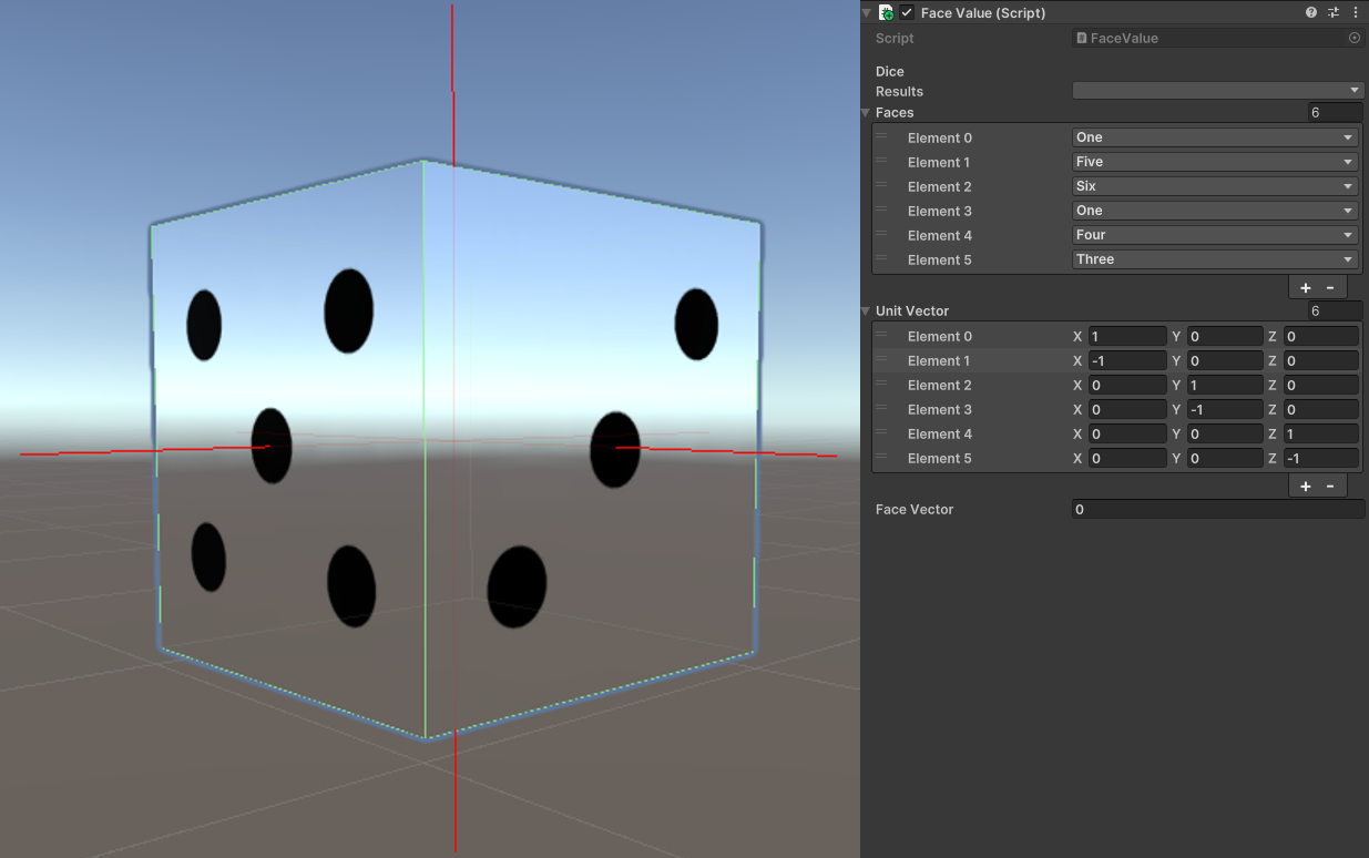 Dice vectors